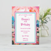 魔法のプリンセス城の折り紙 招待状 (スタンド正面)