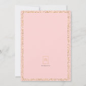 魔法のプリンセス誕生日 – ピンク 招待状 (裏面)