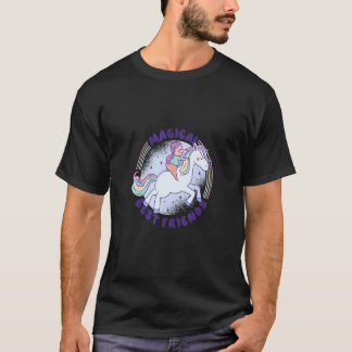 魔法のベストフレンド 馬に乗った女の子 Tシャツ