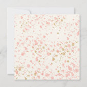 魔法のベビーシャワーユニコーンクラウドスターボホフローラ 招待状 (裏面)