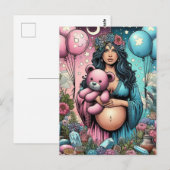 魔法のベビーシャワー｜性別発表 ポストカード (正面/裏面)