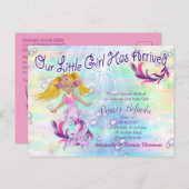 魔法のベビーマーメイドが到着 ポストカード (正面/裏面)