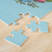 魔法のベビーユニコーンと花 ジグソーパズル (側面)