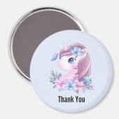 魔法のベビーユニコーン大きな目ありがとう マグネット (正面/裏面)