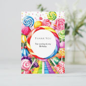 魔法のペストルキャンディーランドバースデー サンキューカード (スタンド正面)