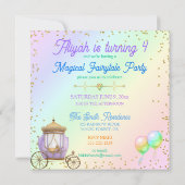 魔法のペストルプリンセスファンタジーレインボー城 招待状 (裏面)