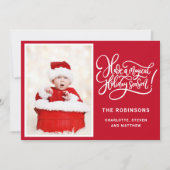 魔法のホリデーシーズンの写真カード シーズンカード (正面)