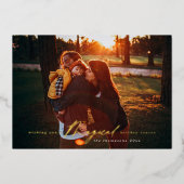 魔法のホリデーシーズンゴールドフォイルフォトカード 箔シーズンカード (正面)