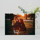 魔法のホリデーシーズンゴールドフォイルフォトカード 箔シーズンカード (立ち正面)