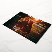 魔法のホリデーシーズンゴールドフォイルフォトカード 箔シーズンカード (回転した状態)