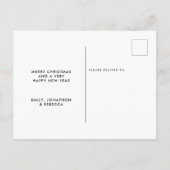 魔法のホリデーシーズン写真クリスマス ポストカード (裏面)