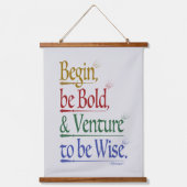 魔法のホレス引用文ウッドトップタペストリー 吊り下げ型タペストリー (正面)