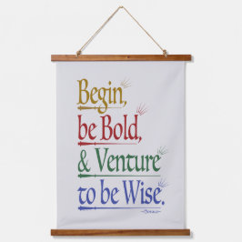 魔法のホレス引用文ウッドトップタペストリー 吊り下げ型タペストリー