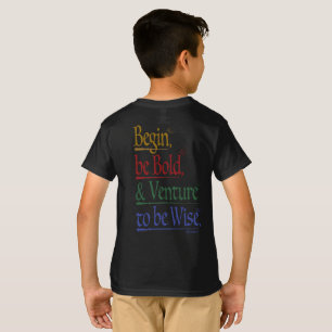 魔法のホレス引用文キッズTシャツフロント&バック Tシャツ
