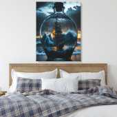 魔法のボトルウォールアートで出荷 キャンバスプリント (インサイチュ (寝室))