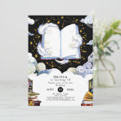 魔法のボーホー子供向け絵本誕生日 招待状 (スタンド正面)