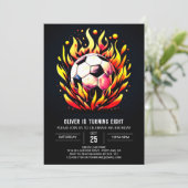 魔法のボールオンラインサッカー誕生日 招待状 (スタンド正面)