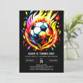 魔法のボール編集可能子供の誕生日 招待状 (スタンド正面)