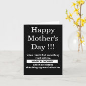 魔法のママ幸せな母の日の挨拶 カード (黄色い花)