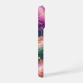 魔法のマーブル模様とゴールドの細脈 iPhoneケース (右側面)