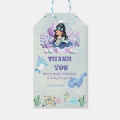 魔法のマーメイドの水の色ありがとう ギフトタグ (正面)