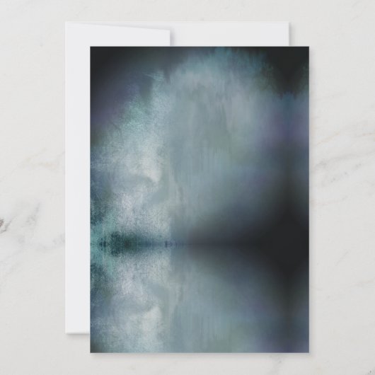 魔法のマーメイドウォーターカラーガールズ誕生日 招待状 (裏面)