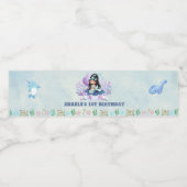 魔法のマーメイドウォーターカラーバースデーパーティー ペットボトルラベル