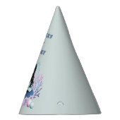 魔法のマーメイドウォーターカラー1st誕生日 パーティーハット (右)