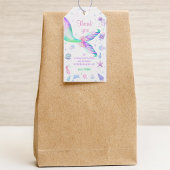 魔法のマーメイドピンクパープル誕生日 ギフトタグ