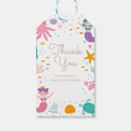 魔法のマーメイド誕生日パーティギフトラベル ギフトタグ