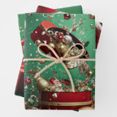 魔法のミッドナイトクリスマス ラッピングペーパーシート (インサイチュ)