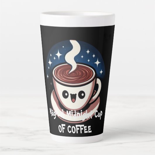 魔法のミッドナイトコーヒーカップ カフェラテマグ (正面)