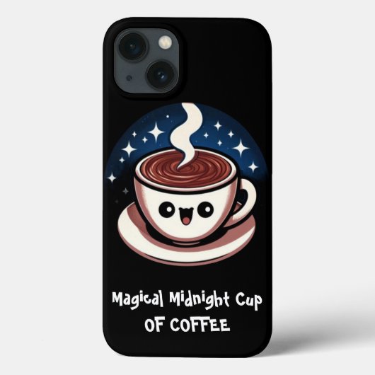 魔法のミッドナイトコーヒーカップ Case-Mate iPhoneケース (裏面)