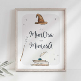 魔法のミモサ飲料の看板 ポスター