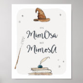 魔法のミモサ飲料の看板 ポスター (正面)