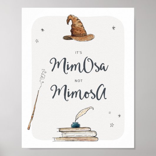 魔法のミモサ飲料の看板 ポスター (正面)