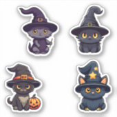 魔法のミュー – Witchy Catスタンプ シール (正面)
