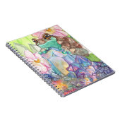 魔法のミルクカエルの水色 ノートブック (右側)