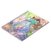 魔法のミルクカエルの水色 ノートブック (左側)