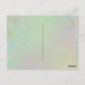 魔法のミルクカエルの水色 ポストカード (裏面)