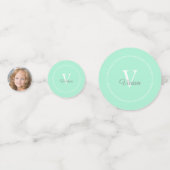 魔法のミント モノグラム フォト バースデー コンフェッティ (裏面)