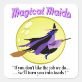 魔法のメイドウィッチシール スクエアシール (正面)