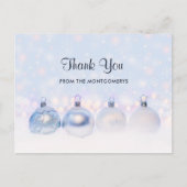 魔法のメタリックなクリスマスボール写真ありがとうございます ポストカード (正面)