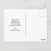 魔法のメタリッククリスマスボールの写真 ありがとう ポストカード (裏面)