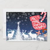 魔法のメリークリスマスで明るい シーズンカード (正面)