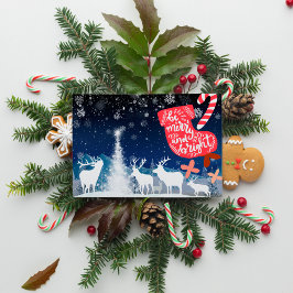 魔法のメリークリスマスで明るい シーズンカード