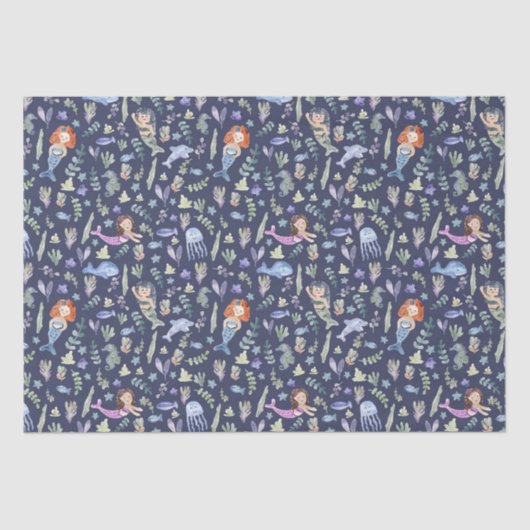 魔法のメルメイドウォーターカラーティッシュペーパー 薄葉紙 (正面)