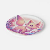 魔法のモダンキツネベビーシャワー ペーパープレート (アングル)