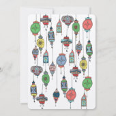 魔法のモロッコのランタンの結婚式招待状 招待状 (裏面)