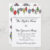 魔法のモロッコのランタンの結婚式招待状 招待状 (正面/裏面)